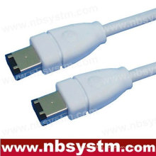 6 to 6 PIN IEEE 1394 FIREWIRE iLINK CABLE 6FT PC MAC DV